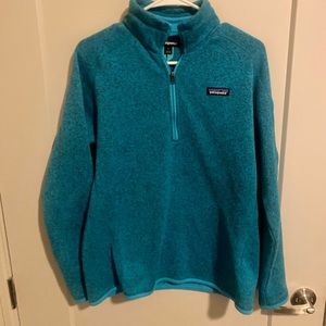 Patagonia 1/4 Zip Better Sweater Aqua Blue
